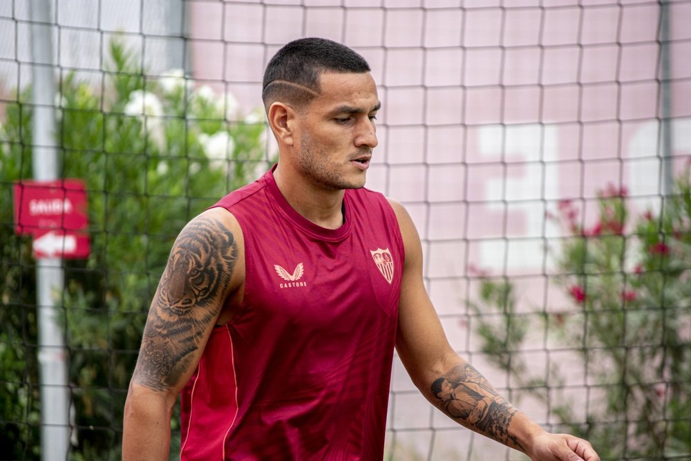 Rony Lopes en un entrenamiento con el Sevilla FC en la pretemporada 22/23 | Imagen: Mario Míjenz