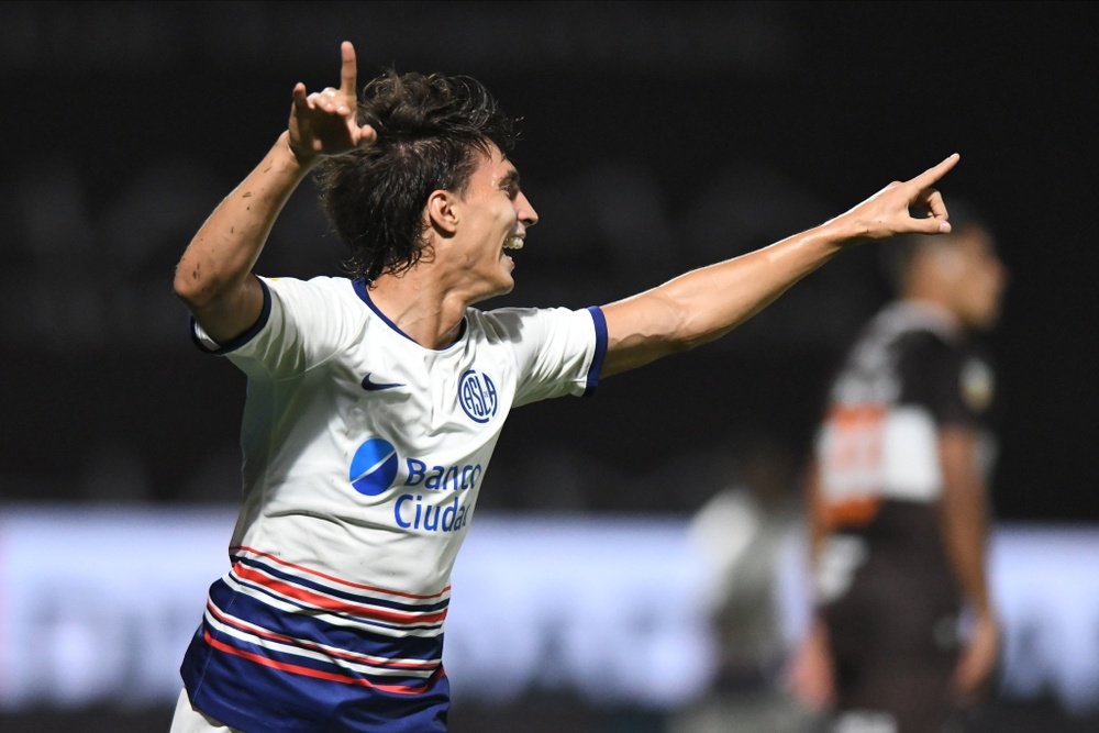Federico Gattoni tras anotar un gol con San Lorenzo de Almagro | Imagen: @SanLorenzo