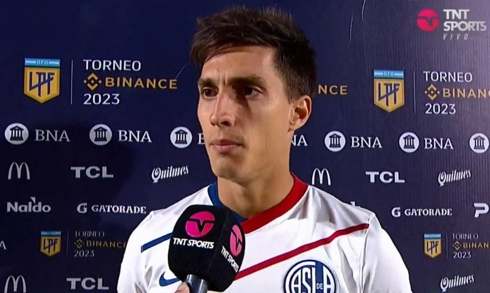 El primer fichaje del Sevilla FC, Federico Gattoni, marcó el tanto del triunfo del San Lorenzo en su visita al Sarmiento. Foto: @TNTSportsAR