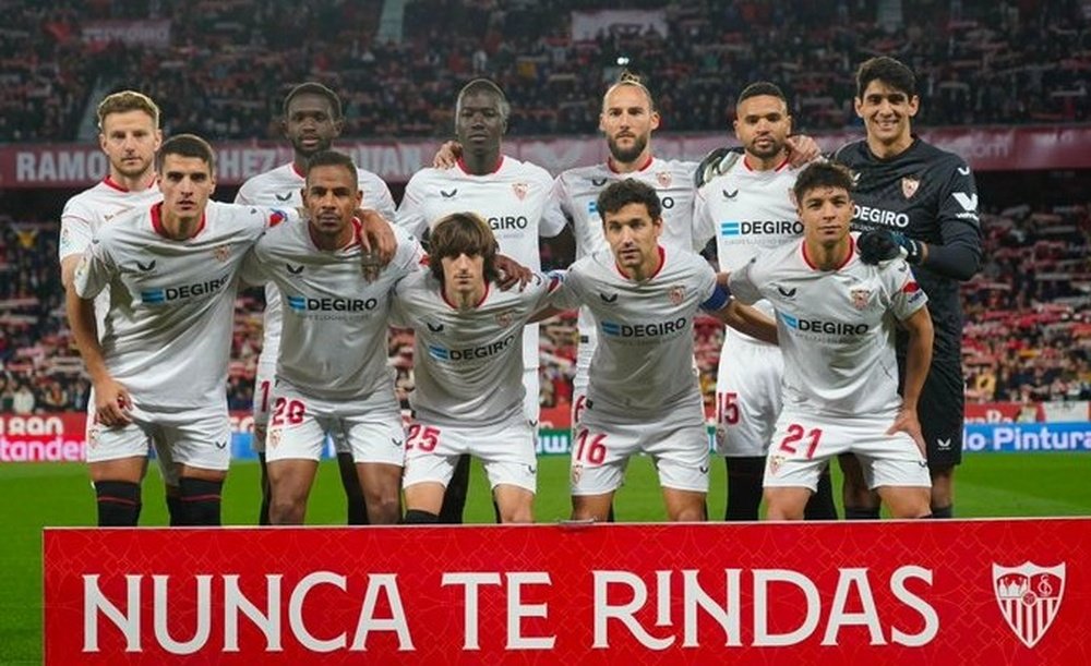 El once inicial del Sevilla FC ante Osasuna. Foto: SFC Media