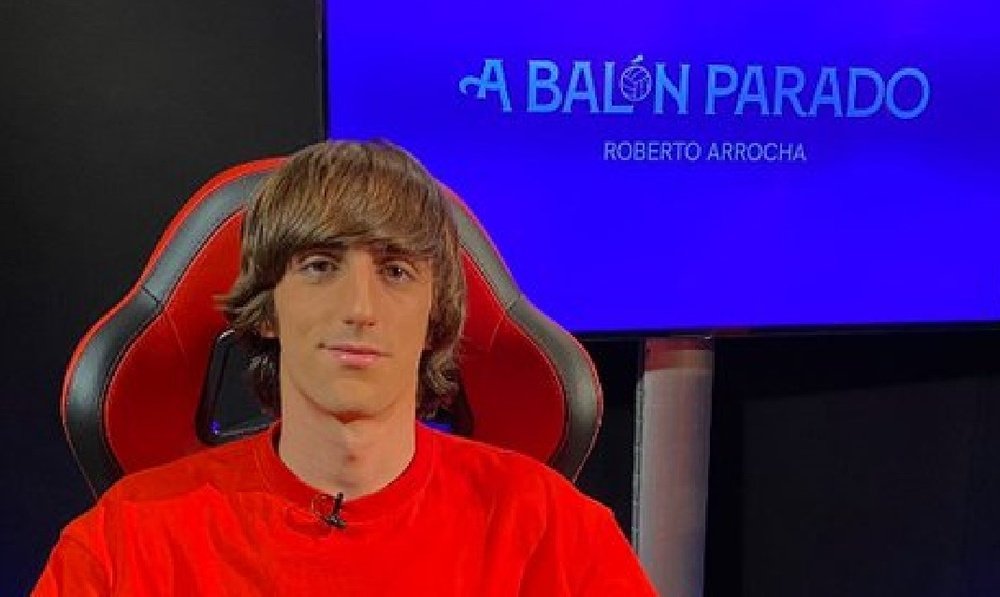 El jugador del Sevilla FC, Bryan Gil, en la entrevista concedida al programa A Balón Parado de Sevilla FC Televisión. Foto: SFC Media