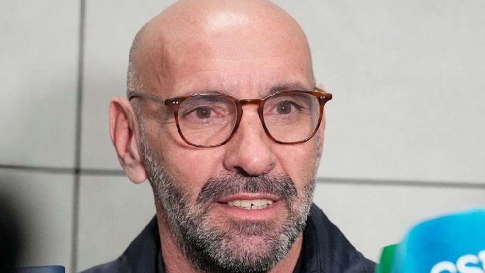 Imagen de Monchi en el aeropuerto | Imagen: Sevilla FC