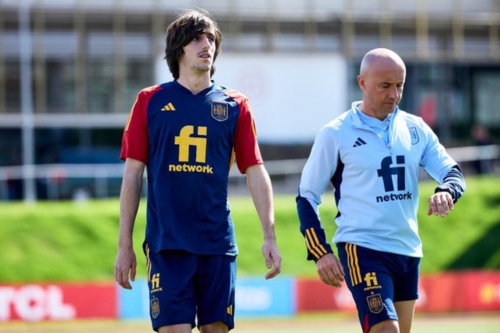 Imagen de Bryan Gil con la selección española | Imagen: RFEF
