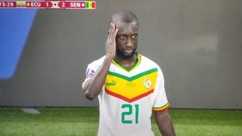 Sabaly, vistiendo la camiseta de Senegal en el Mundial.