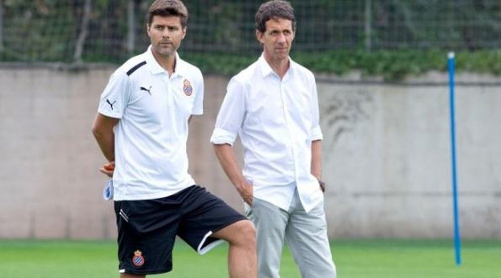Mauricio Pochettino y Ramón Planes coincidieron tres temporadas en las filas del Espanyol y otra en el Tottenham.- Efe