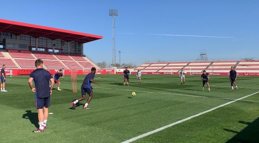 El Sevilla FC se entrena con la mente puesta en el Cádiz. Foto: José Manuel Rodríguez