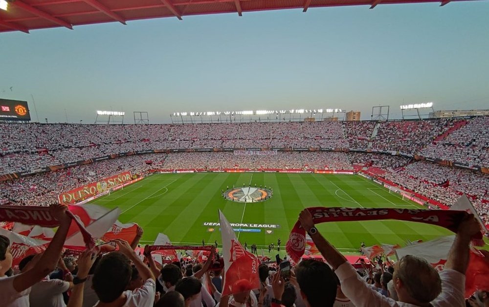 El Ramón Sánchez-Pizjuán va a estar lleno en Sevilla FC-Juventus, con un puesto en la final de la Europa League en juego. Foto: JAL