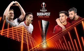 Imagen de la UEFA en la que anuncia la final de la Europa League entre el Sevilla FC y la Roma que se va a disputar en Budapest. Foto: uefa.com