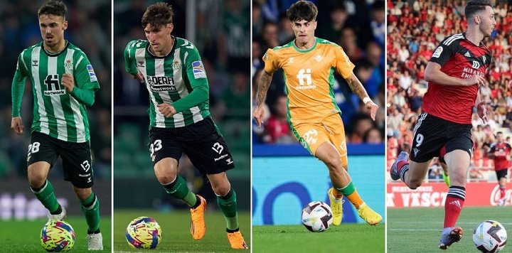 Rodri, Miranda, Juan Cruz y Raúl García de Haro serán los cuatro primeros fichajes del Real Betis para la temporada 2023/24.- RBB