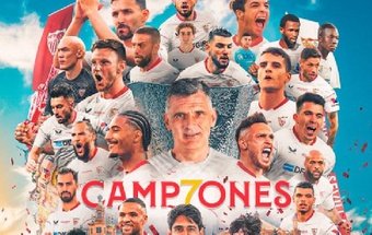 El Sevilla FC ha ganado la séptima Europa League y se ha consolidado como el octavo equipo europeo con más títulos. Foto: SFC Media