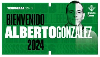 Alberto González ha sido anunciado como nuevo entrenador del Betis Deportivo.-