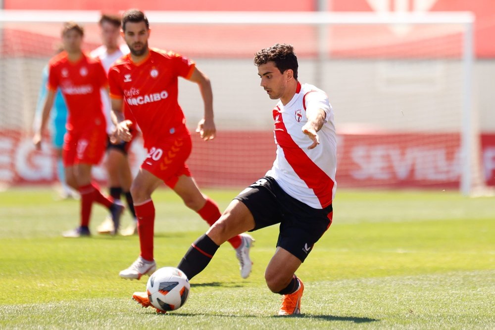 Imagen de Pablo Pérez ante el Utrera CF | Imagen: @CanteraSFC