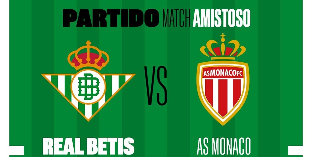 Cartel del anuncio del amistoso contra el Mónaco. -RBB
