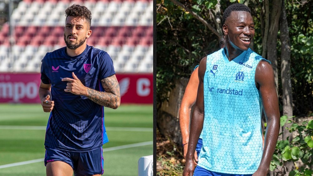 Imagen de Alex Telles y Pape Gueye | Imagen: Mario Míjenz (izquierda) y OM (derecha)