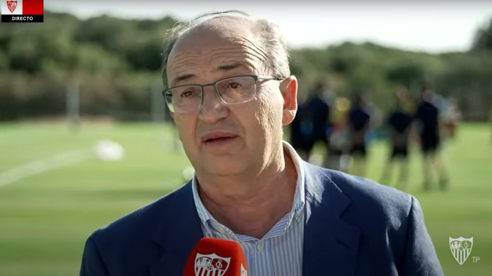 Imagen de José Castro Carmona durante el entrenamiento del Sevilla FC en Montecastillo | Imagen: Sevilla FC