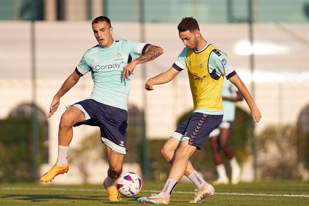 Raúl García de Haro durante un entrenamiento de pretemporada.- RBB