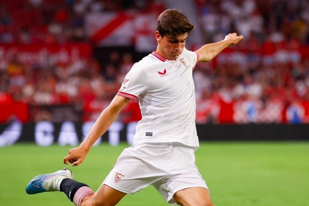 Juanlu Sánchez, durante el Sevilla FC-Independiente del Valle. Foto: SFC Media