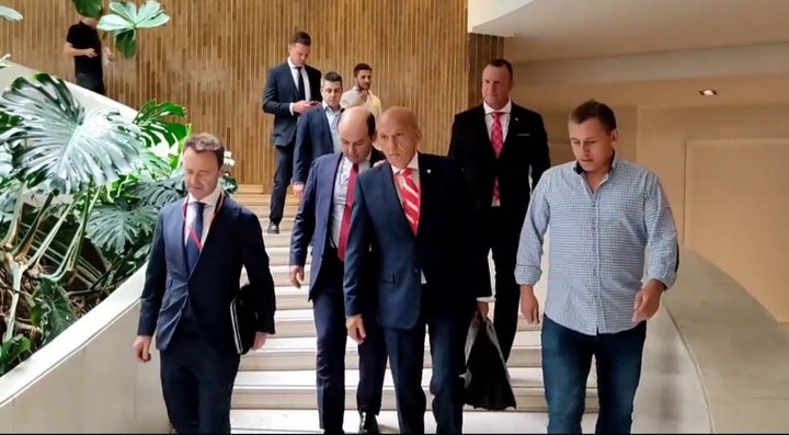 Del Nido Benavente a su llegada la Junta de Accionistas Captura de vídeo: José Manuel Rodríguez