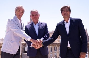 Rafael de la Hoz, José Luis sanz y Ángel Haro.- RBB