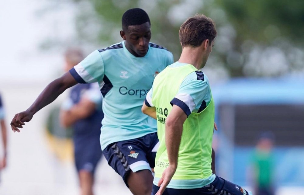 Luiz Henrique y Miranda durante un entrenamiento en pretemporada. IG LH