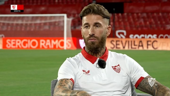 Sergio Ramos veut 'remporter un titre avec Séville avant de mourir'. Capture/SevillaFC