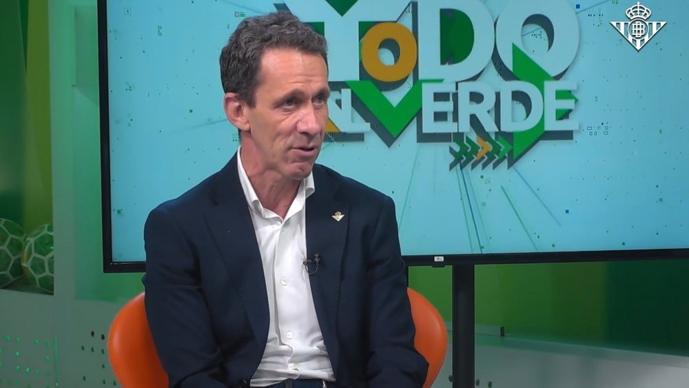 Ramón Planes en la entrevista concedida a Betis TV. RBB