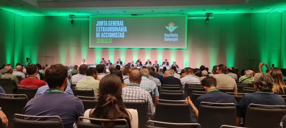 Junta de Accionistas del Real Betis del pasado 25 de agosto de 2023.- JEP
