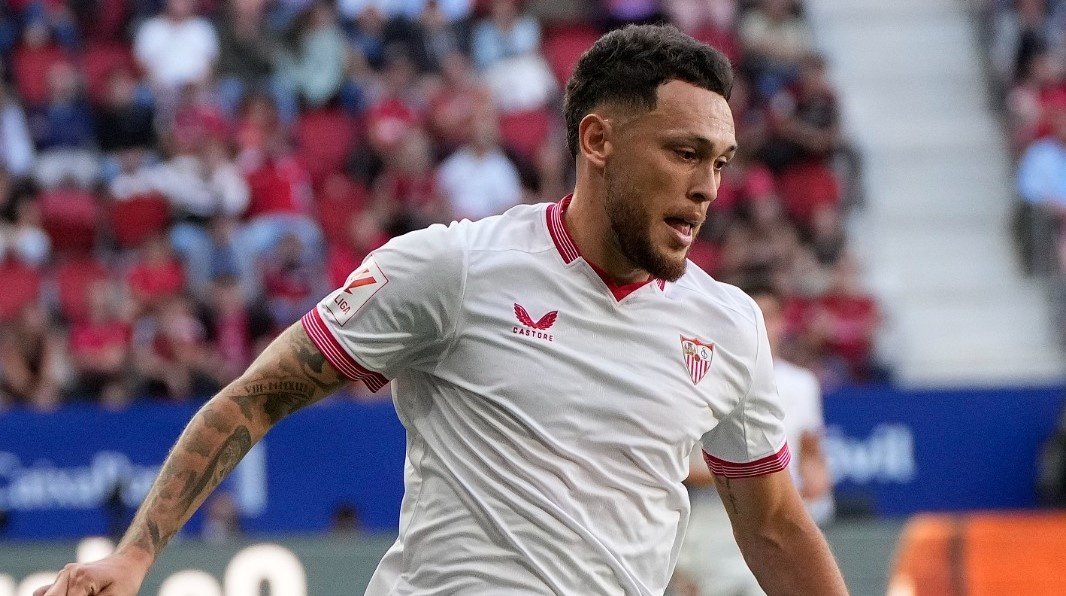 Lucas Ocampos, en el CA Osasuna-Sevilla FC. Foto: SFC Media