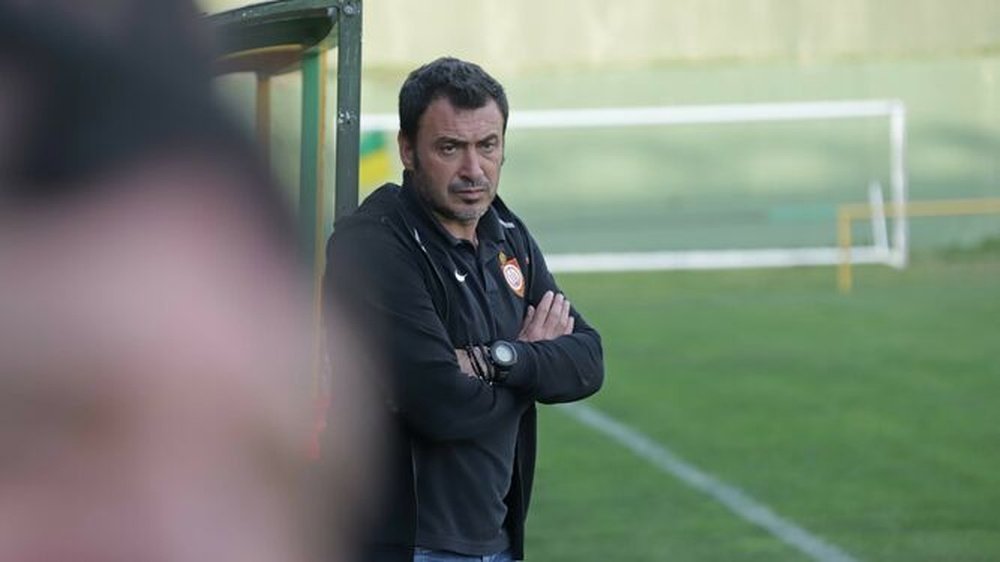 Jesús Galván durante su etapa como entrenador del CD Utrera. Foto: Europa Sur