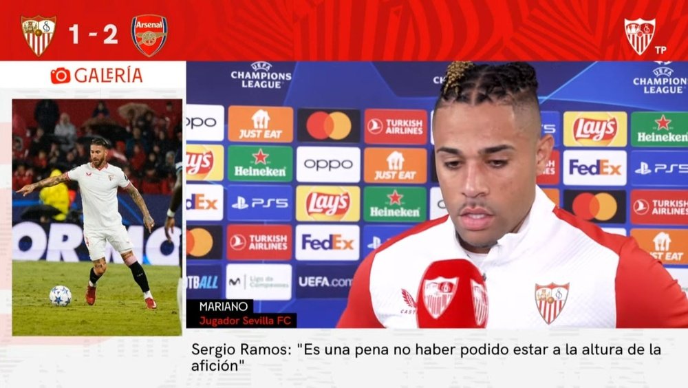 Mariano tras el partido frente al Arsenal