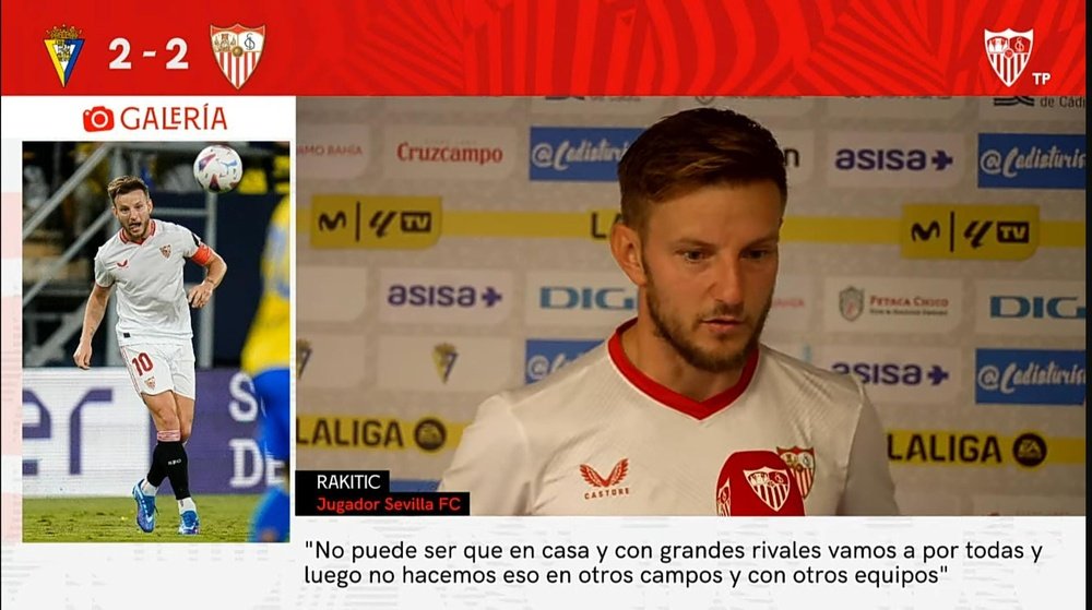 Rakitic en las declaraciones post partido frente al Cádiz CF