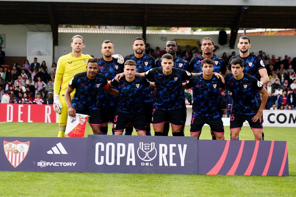 Once del Sevilla FC en su debut en Copa del Rey frente al CD Quintanar Foto: Sevilla FC