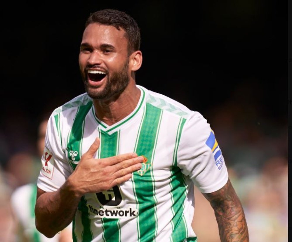 Willian José celebra el gol que abrió el marcador el pasado domingo ante Osasuna.- RBB