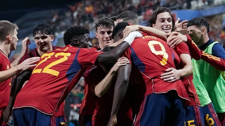 Espectacular arrancada de Assane Diao en Huelva con la selección española