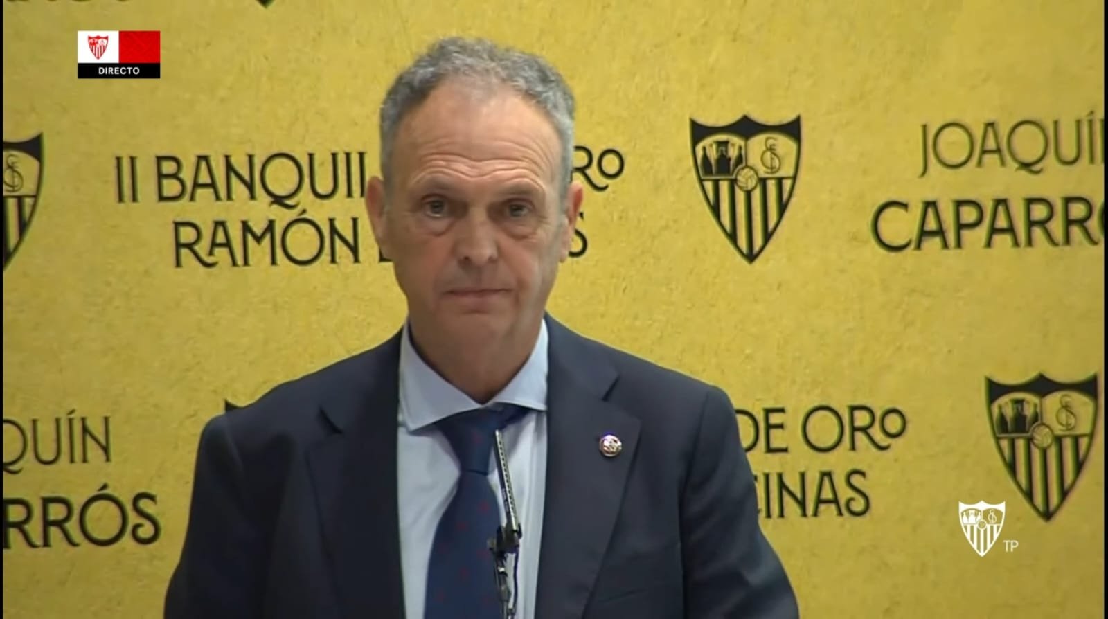Joaquín Caparrós en la entrega del Banquillo de Oro Ramón Encinas