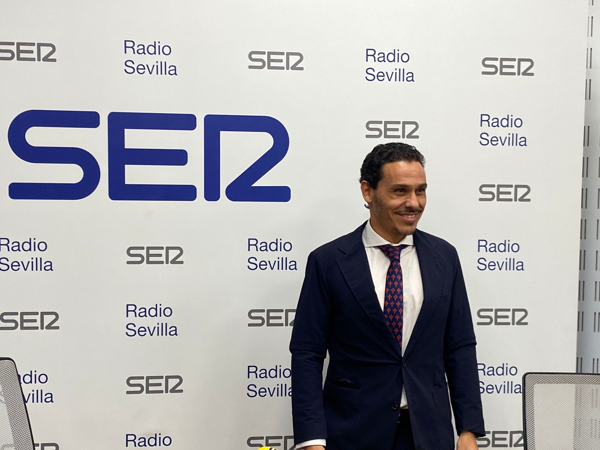 Del Nido Carrasco antes de su entrevista a Libre y Directo de Radio Sevilla  Foto: BeSoccer Sevilla