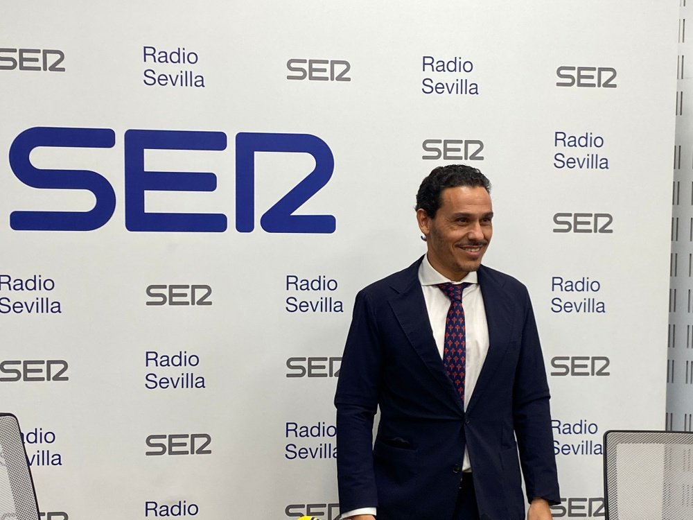 Del Nido Carrasco antes de su entrevista a Libre y Directo de Radio Sevilla Foto: BeSoccer Sevilla