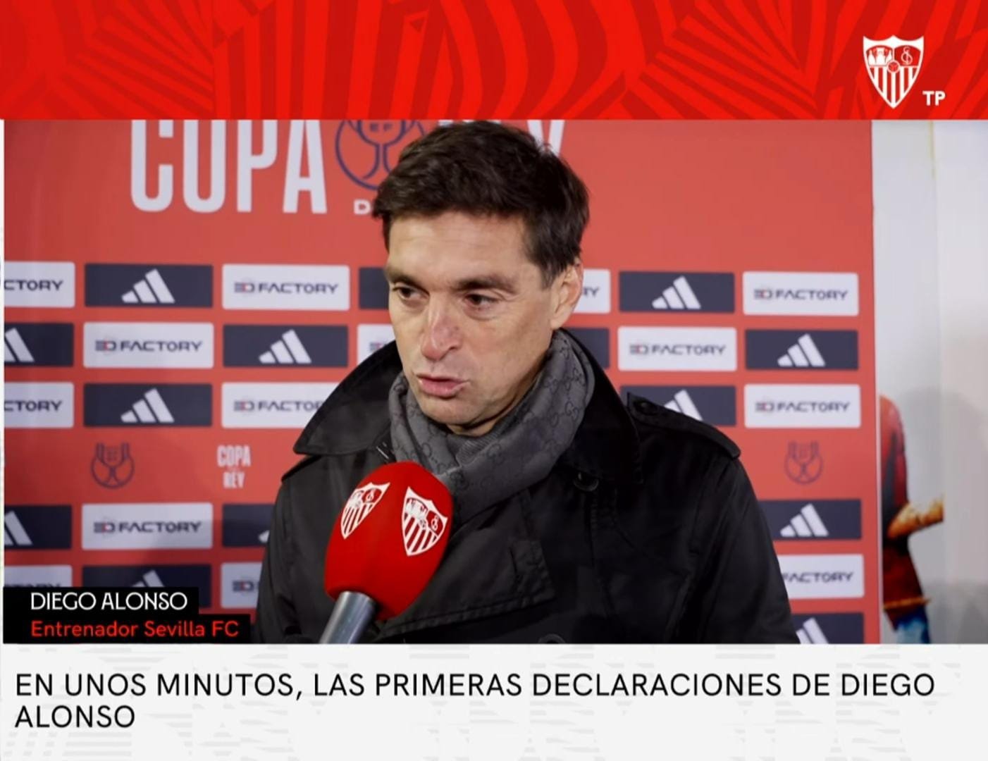 Diego Alonso en las declaraciones posteriores al partido frente al Atlético Astorga