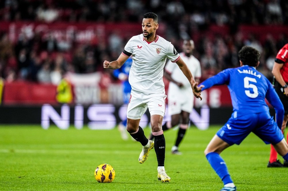 Djibril Sow encara a Milla en el Sevilla FC-Getafe CF. Foto: SFC Media