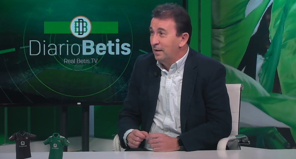 José Miguel López Catalán, durante su comparecencia en Diario Betis.- RBB