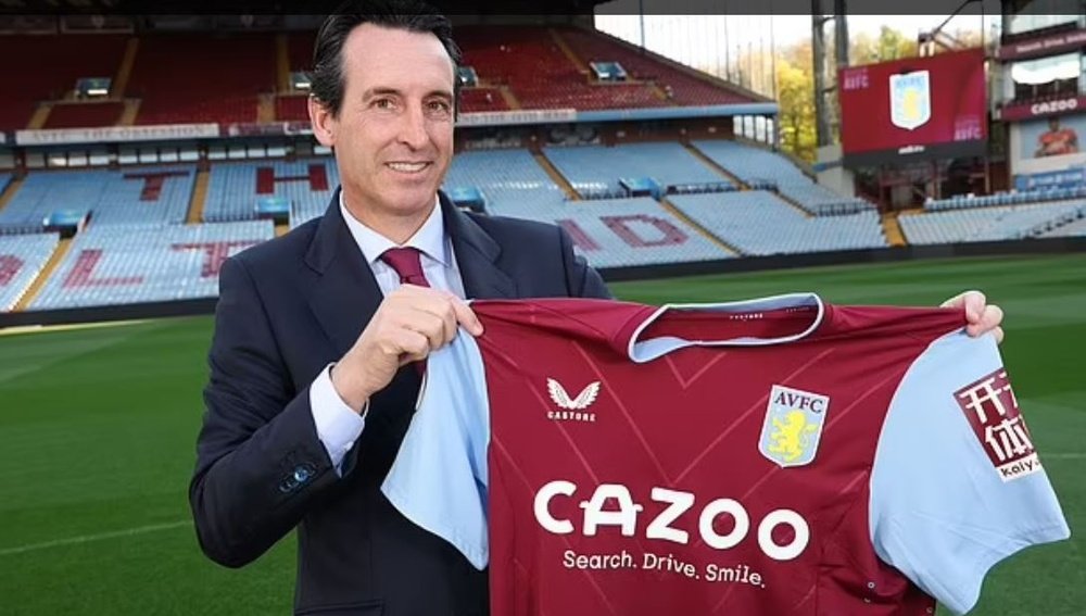 El Aston Villa de Unai Emery es el principal favorito a ganar la Conference.-