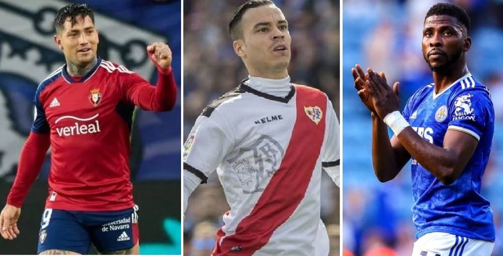 Chimy Avila, Raúl de Tomás y Kelechi Iheanacho son tres de los nombres que suenan para la delantera del Real Betis.-