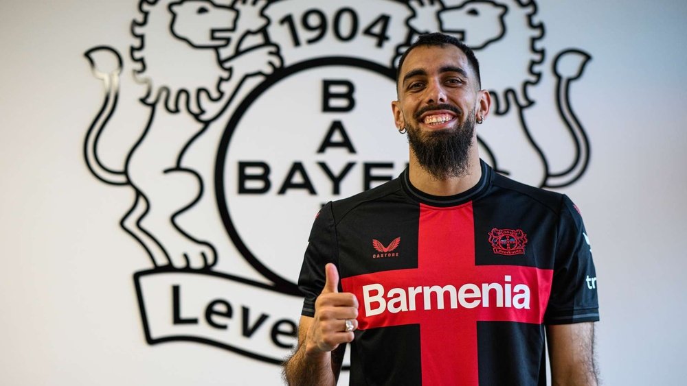 Borja Iglesias jugará lo que resta de temporada al menos en el Bayer Leverkusen.- BL