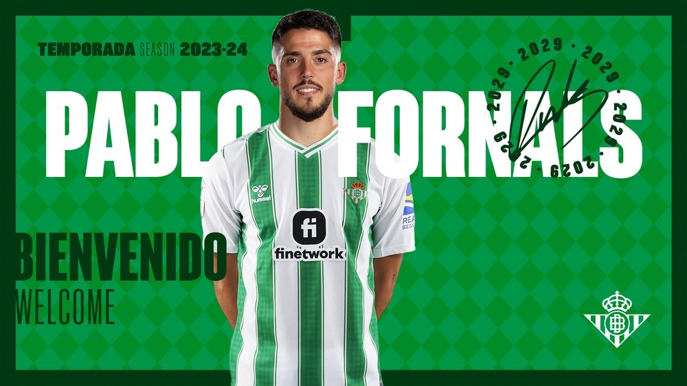 Pablo Fornals firma con el Real Betis hasta junio de 2029.- RBB