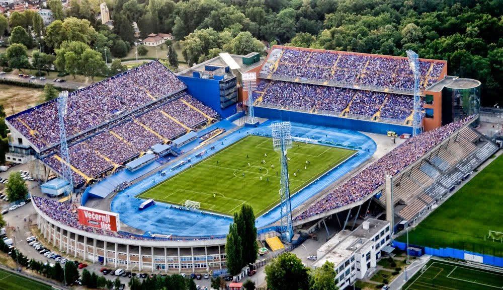 El Stadion Maksimir de Zagreb, con capacidad para 40.000 espectadores, acogerá el Dinamo-Real Betis de este jueves.-