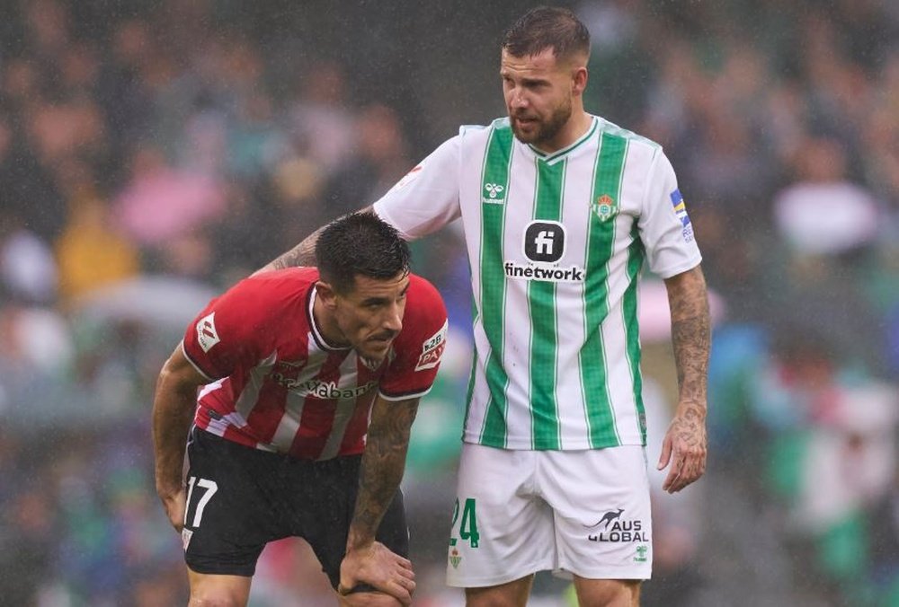 Yuri y Ruibal acabaron ambos lesionados el partido de este domingo.- RBB