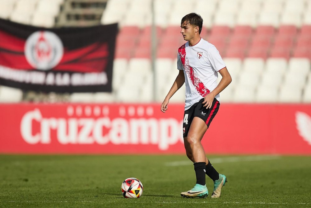 Lulo durante un partido del Sevilla Atlético Foto: Sevilla FC