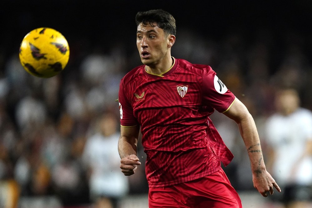 Alejo Véliz, en su debut como sevillista ante el Valencia CF.-SFC