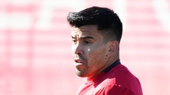 Marcos Acuña se ejercita con el Sevilla FC.-SFC