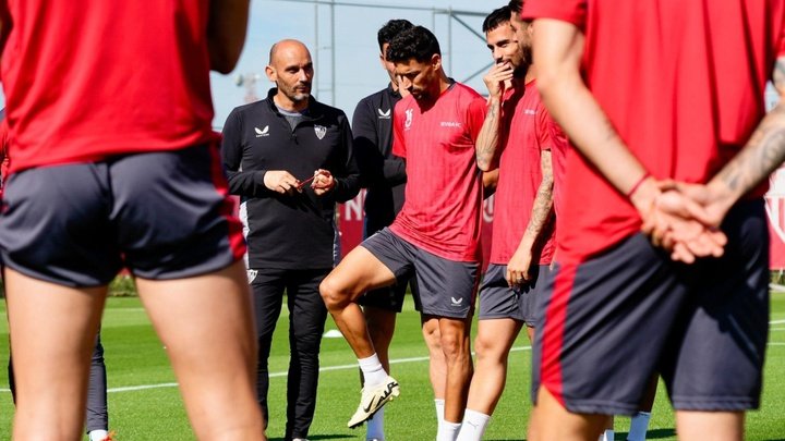 El Sevilla retoma los entrenamientos con tres bajas